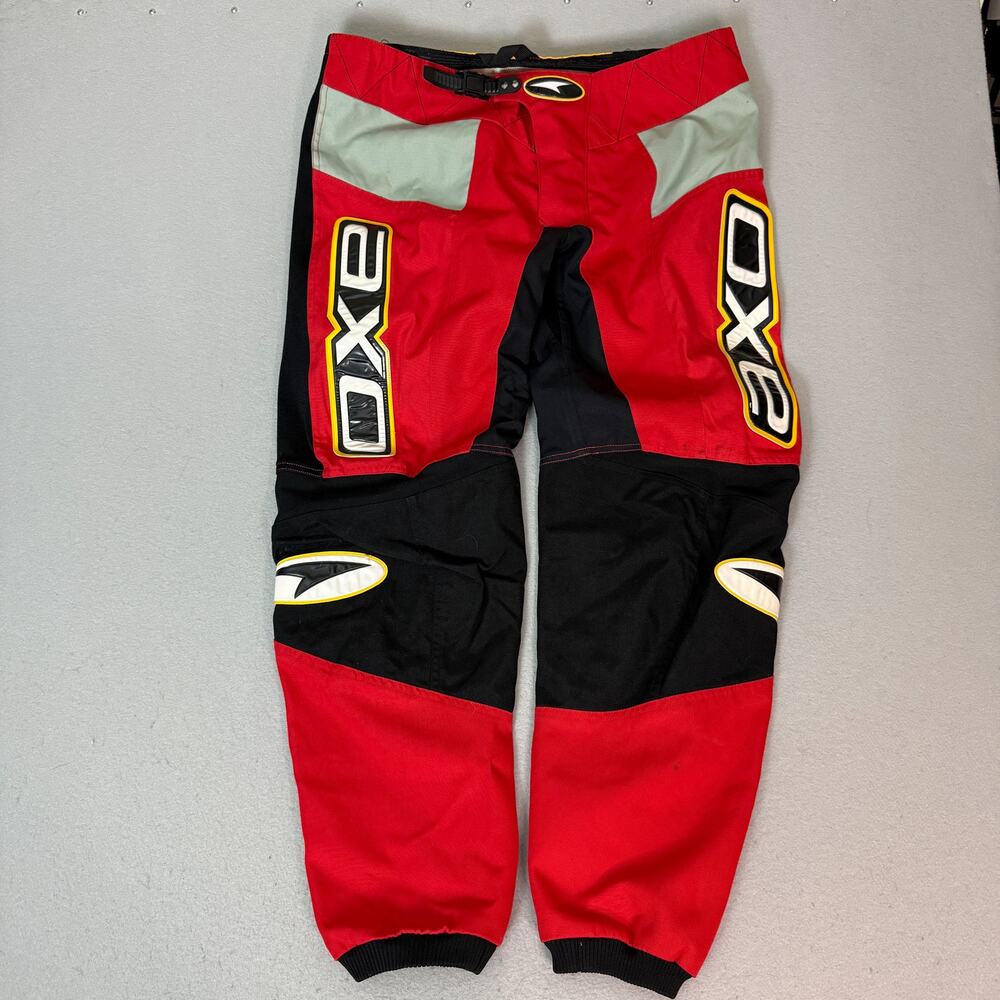 AXO Sport Motocross Pants Red Black Gray MX Dirt Bike Motorcycle Racing